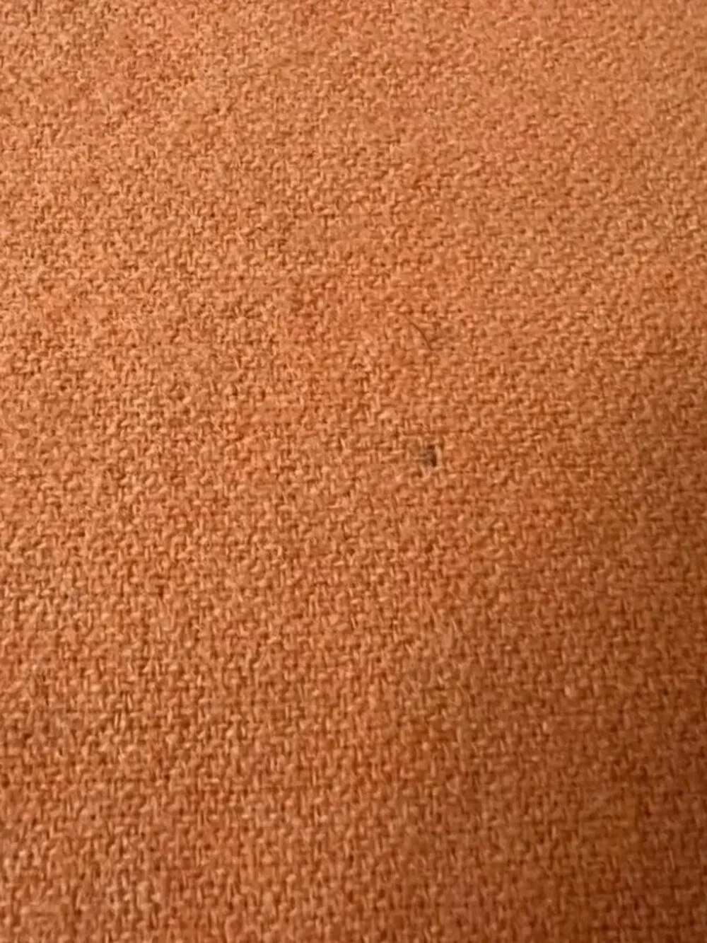Unbranded Wool Blanket Peach Color Ruffle Trim 63x 85